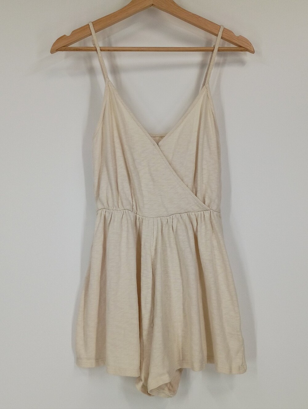 American Eagle Cotton Surplice Romper